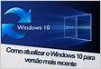 Atualização do Windows 10 32 bits para versão 170